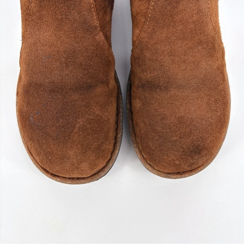 BORN | Viana Leather Wedge Bootie in Distressed Brown | Sz 7 - Picture 6 of 14